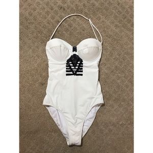 NEW Red Carter Sequin Tribal One-Piece